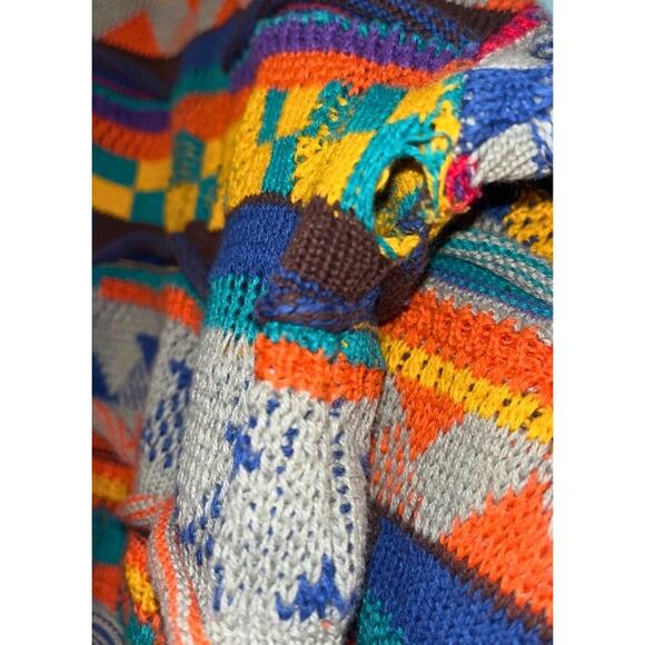 Leoniak Coogi Style 3D Knit Sweater XL Chunky Crew Vintage Biggie Smalls - Picture 6 of 7